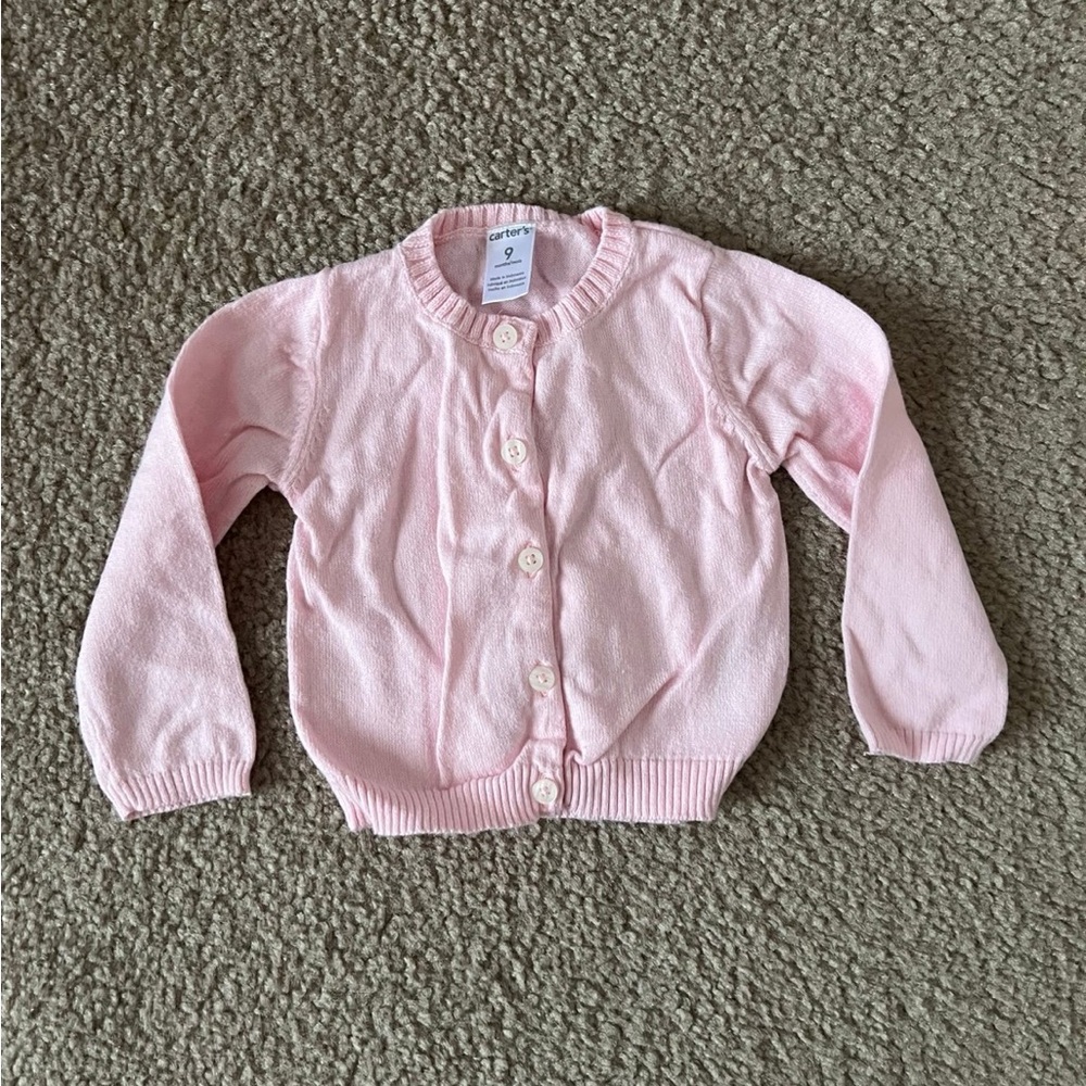 Carters baby girl sweater cardigan-9months